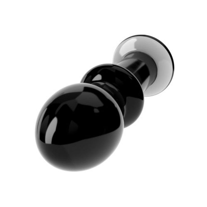 BLACK GLASS ANAL PLUG