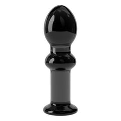 BLACK GLASS ANAL PLUG