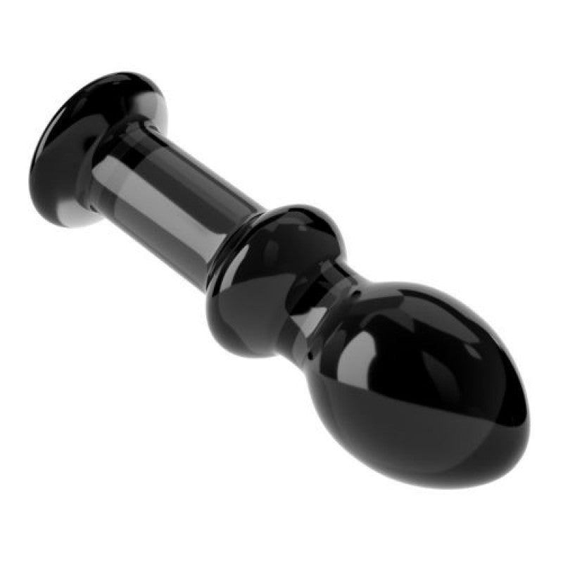 BLACK GLASS ANAL PLUG