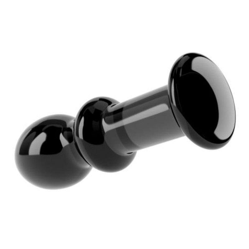 BLACK GLASS ANAL PLUG