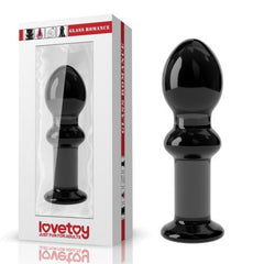 BLACK GLASS ANAL PLUG